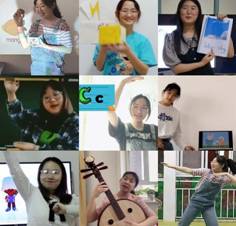 A collage of people playing instrumentsDescription automatically generated with medium confidence